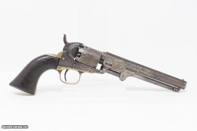 ENGRAVED Antique CIVIL WAR COLT Model 1849 POCKET .31 Caliber PER. Revolver Handy WILD WEST SIX-SHOOTER Made In 1861 w/HOLSTER - Image 19 of 22
