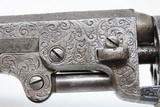 ENGRAVED Antique CIVIL WAR COLT Model 1849 POCKET .31 Caliber PER. Revolver Handy WILD WEST SIX-SHOOTER Made In 1861 w/HOLSTER - 8 of 22