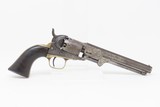 ENGRAVED Antique CIVIL WAR COLT Model 1849 POCKET .31 Caliber PER. Revolver Handy WILD WEST SIX-SHOOTER Made In 1861 w/HOLSTER - 19 of 22