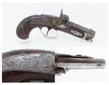 F.H. CLARK & CO. Marked Antique HENRY DERINGER Percussion POCKET Pistol Infamous POCKET Pistol that Assassinated LINCOLN - 1 of 18