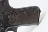 FABRIQUE NATIONALE Model 1903 Semi-Automatic 9x20mm C&R Pocket Pistol Long Pre-Great War Military Sidearm - 3 of 19