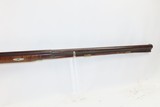 PHILADELPHIA Antique ANDREW WURFFLEIN Long Rifle .67 Caliber Striped Maple
With Engravings & Large Brass Patchbox - 5 of 20