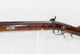 PHILADELPHIA Antique ANDREW WURFFLEIN Long Rifle .67 Caliber Striped Maple
With Engravings & Large Brass Patchbox - 17 of 20