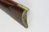 PHILADELPHIA Antique ANDREW WURFFLEIN Long Rifle .67 Caliber Striped Maple
With Engravings & Large Brass Patchbox - 19 of 20