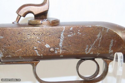 Antique Engraved JENNINGS .54 Caliber Single Shot Rifle Breechloading Henry Serial Number “224” and Manufactured circa 1851; RARE - Image 12 of 18