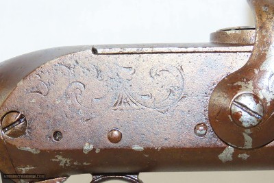Antique Engraved JENNINGS .54 Caliber Single Shot Rifle Breechloading Henry Serial Number “224” and Manufactured circa 1851; RARE - Image 6 of 18