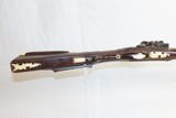 18th Century GERMANIC Antique FLINTLOCK CARBINE Stutz RifleCarvedIvory With CARVED and INLAID STOCK - 6 of 17