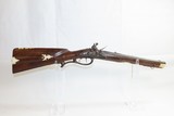 18th Century GERMANIC Antique FLINTLOCK CARBINE Stutz RifleCarvedIvory With CARVED and INLAID STOCK - 2 of 17