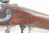 Antique HARPERS FERRY U.S. Model 1842 SMOOTHBORE .69 Cal. Percussion MUSKET CIVIL WAR Musket Made in 1855 w/BAYONET & SCABBARD - 16 of 23