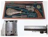 CASED CIVIL WAR Era MANHATTAN FIRE ARMS Series I Percussion “NAVY” Revolver With Cap Tin, Powder Flask & MANHATTAN BULLET MOLD - 1 of 22