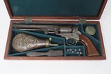 CASED CIVIL WAR Era MANHATTAN FIRE ARMS Series I Percussion “NAVY” Revolver With Cap Tin, Powder Flask & MANHATTAN BULLET MOLD - 3 of 22