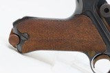 NICE Blank Chamber DWM German LUGER P.08 7.65mm Semi-Automatic PISTOL C&RCOMMERCIAL Luger with LEATHER HOLSTER - 19 of 21