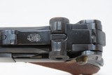 NICE Blank Chamber DWM German LUGER P.08 7.65mm Semi-Automatic PISTOL C&RCOMMERCIAL Luger with LEATHER HOLSTER - 9 of 21