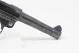 NICE Blank Chamber DWM German LUGER P.08 7.65mm Semi-Automatic PISTOL C&RCOMMERCIAL Luger with LEATHER HOLSTER - 21 of 21
