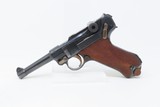 NICE Blank Chamber DWM German LUGER P.08 7.65mm Semi-Automatic PISTOL C&RCOMMERCIAL Luger with LEATHER HOLSTER - 4 of 21