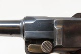 NICE Blank Chamber DWM German LUGER P.08 7.65mm Semi-Automatic PISTOL C&RCOMMERCIAL Luger with LEATHER HOLSTER - 17 of 21