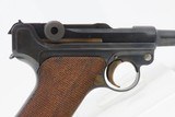 NICE Blank Chamber DWM German LUGER P.08 7.65mm Semi-Automatic PISTOL C&RCOMMERCIAL Luger with LEATHER HOLSTER - 20 of 21