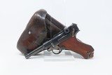 NICE Blank Chamber DWM German LUGER P.08 7.65mm Semi-Automatic PISTOL C&RCOMMERCIAL Luger with LEATHER HOLSTER - 2 of 21