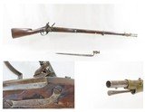 FRENCH Model 1822 Original FLINTLOCK .69 Caliber Military MUSKET Antique
French Army Smoothbore Musket w/BAYONET - 1 of 18