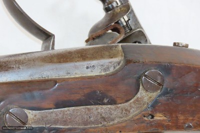 FRENCH Model 1822 Original FLINTLOCK .69 Caliber Military MUSKET AntiqueFrench Army Smoothbore Musket w/BAYONET - Image 12 of 18