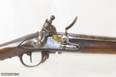 FRENCH Model 1822 Original FLINTLOCK .69 Caliber Military MUSKET AntiqueFrench Army Smoothbore Musket w/BAYONET - Image 4 of 18
