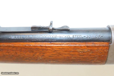 c1928 mfr WINCHESTER Model 55 Lever Action TAKEDOWN .30-30 WCF C&R Rifle Scarce Winchester with 20,500 Produced - Image 6 of 21