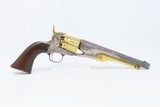 GOLD & SILVER PLATED Civil War COLT U.S. Model 1860 ARMY .44 Cal. REVOLVER ENGRAVED Revolver with Detachable SHOULDER STOCK - 23 of 25