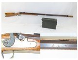 PENNSYLVANIA RIFLE WORKS Half-Stock .45 Cal. Percussion TARGET / LONG RIFLE With MUZZLE PLUG and AMMUNITION CAN w/AMMUNITION - 1 of 19