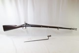 Antique SPRINGFIELD ARMORY Model 1842 Percussion .69 Cal. CIVIL WAR MusketMexican-American Musket w/SOCKET BAYONET - 2 of 22