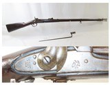 CIVIL WAR Antique SPRINGFIELD Model 1842 Percussion .69 Cal. RIFLED Musket
MEXICAN-AMERICAN WAR w/LONG RANGE SIGHT & BAYONET - 1 of 20