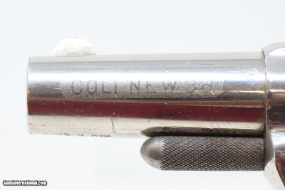CASED Antique BRITISH Proofed COLT NEW LINE .38 Cal. ETCHED PANEL RevolverFINE British Conceal & Carry SELF DEFENSE Gun - Image 10 of 21