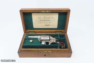 CASED Antique BRITISH Proofed COLT NEW LINE .38 Cal. ETCHED PANEL RevolverFINE British Conceal & Carry SELF DEFENSE Gun - Image 2 of 21