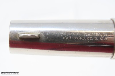 CASED Antique BRITISH Proofed COLT NEW LINE .38 Cal. ETCHED PANEL RevolverFINE British Conceal & Carry SELF DEFENSE Gun - Image 13 of 21