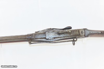 RARE .52 Cal. Antique US SIMEON NORTH M1843 HALL Breech Loading SR CARBINE1 of 10,500 Contracted with SCARCE .52 RIFLED BORE - Image 17 of 18