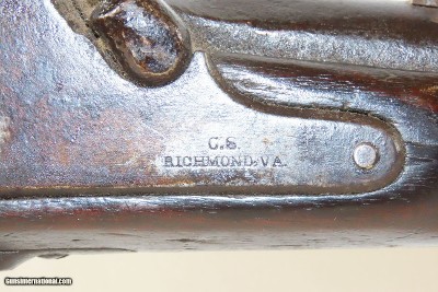 33” RICHMOND ARMORY Confederate Rifle-Musket 1862 .58 Caliber CSA Civil War Southern Made from Parts & Tooling from Harpers Ferry - Image 6 of 21