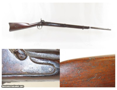 33” RICHMOND ARMORY Confederate Rifle-Musket 1862 .58 Caliber CSA Civil War Southern Made from Parts & Tooling from Harpers Ferry