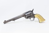 Rare VIRGINIA FRACAS US Colt Single Action Army .45 SAA 7 1/2” Nickel Ivory Early, AINSWORTH Inspected; Purchased Under Militia Act of 1808 - 2 of 25