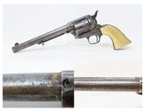 Rare VIRGINIA FRACAS US Colt Single Action Army .45 SAA 7 1/2” Nickel Ivory Early, AINSWORTH Inspected; Purchased Under Militia Act of 1808