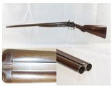 LC SMITH Antique SIDE LOCK Double Barrel 12 GAUGE SHOTGUN Stage Coach Short Side by Side Hammer Rabbit Ears SxS - 1 of 20