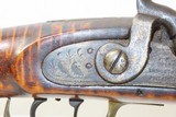 PA Antique Full-Stock .40 Caliber American LONG RIFLE GAME SCENE ENGRAVEDWith FIELD & LANGSTROTH PHILADELPHIA Lock - 7 of 19