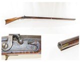 PA Antique Full-Stock .40 Caliber American LONG RIFLE GAME SCENE ENGRAVEDWith FIELD & LANGSTROTH PHILADELPHIA Lock - 1 of 19