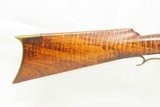 PA Antique Full-Stock .40 Caliber American LONG RIFLE GAME SCENE ENGRAVEDWith FIELD & LANGSTROTH PHILADELPHIA Lock - 3 of 19
