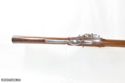 PA STATE MILITIA Antique MARINE WICKHAM Model 1816 FLINTLOCK MUSKET Contract Smoothbore Made in 1820 with BAYONET - Image 7 of 25