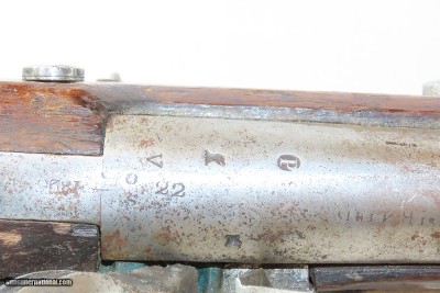 PA STATE MILITIA Antique MARINE WICKHAM Model 1816 FLINTLOCK MUSKET Contract Smoothbore Made in 1820 with BAYONET - Image 11 of 25