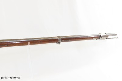 PA STATE MILITIA Antique MARINE WICKHAM Model 1816 FLINTLOCK MUSKET Contract Smoothbore Made in 1820 with BAYONET - Image 5 of 25