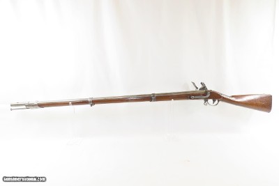 PA STATE MILITIA Antique MARINE WICKHAM Model 1816 FLINTLOCK MUSKET Contract Smoothbore Made in 1820 with BAYONET - Image 17 of 25