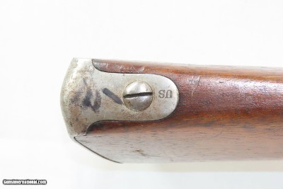 PA STATE MILITIA Antique MARINE WICKHAM Model 1816 FLINTLOCK MUSKET Contract Smoothbore Made in 1820 with BAYONET - Image 12 of 25