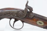 c1850s DERINGER Type POCKET Pistol .45 Caliber Percussion ENGRAVED Antique Gold Rush Lincoln Civil War Riverboat Gambler - 4 of 18