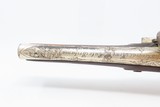 RULE BRITANNIA! ADMIRAL HOWE British FLINTLOCK Pistol by ELLIS .62 Antique
Ornately Engraved London Sidearm Late-18th Century - 10 of 17