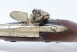 RULE BRITANNIA! ADMIRAL HOWE British FLINTLOCK Pistol by ELLIS .62 Antique
Ornately Engraved London Sidearm Late-18th Century - 8 of 17